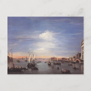 Cartão Postal Francesco Guardi - O Canal Giudecca com Zattere