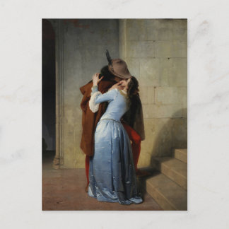 Cartão Postal Francesco Hayez - O Cartão-Postal do Beijo