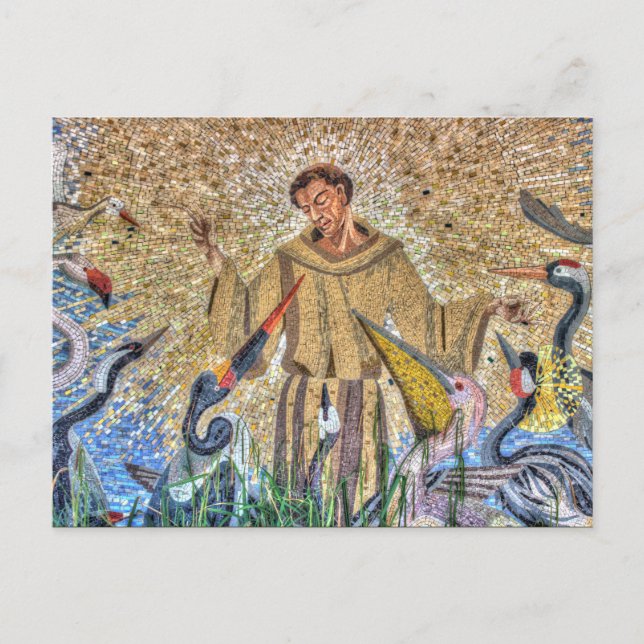Cartão Postal Francis Of Assisi Mosaic (Frente)