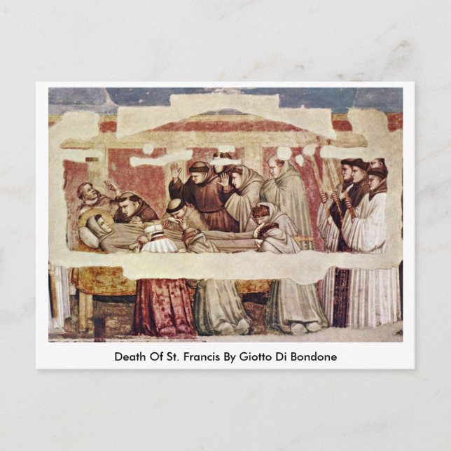 Cartão Postal Francis Por Giotto Di Bondone (Frente)