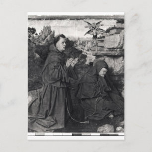 Cartão Postal Francis Recebendo a Stigmata, c.1427