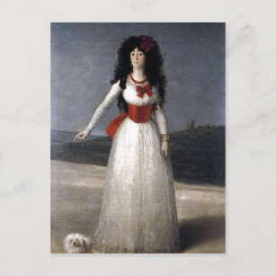 Cartão Postal Francisco de Goya Espa?ol: Duquesa de Alba 1795 Te