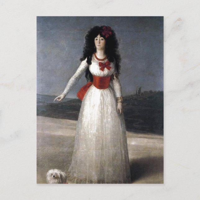 Cartão Postal Francisco de Goya Espa?ol: Duquesa de Alba 1795 Te (Frente)