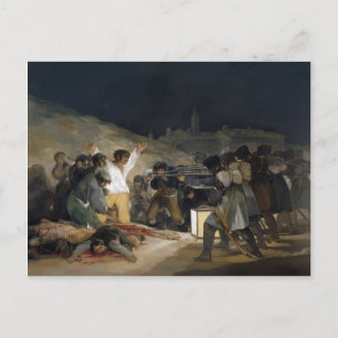 Cartão Postal Francisco Goya - Execução de Defensores de Madrid