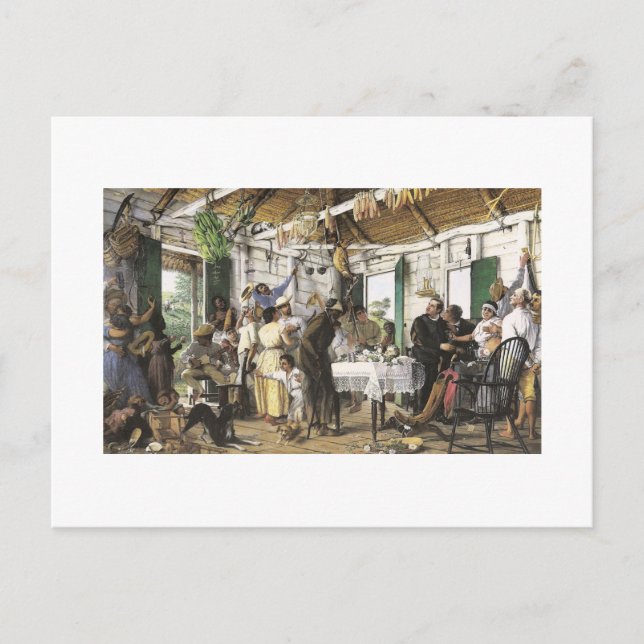 Cartão Postal Francisco Oller El Velorio (Frente)