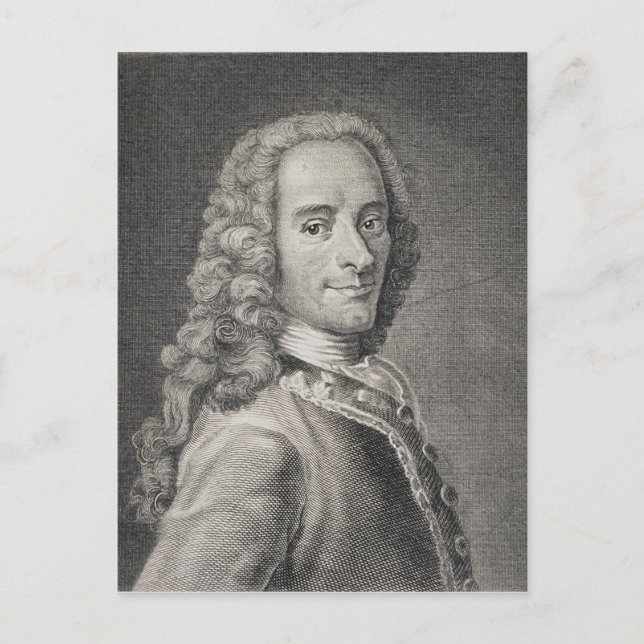Cartão Postal Francois Marie Arouet de Voltaire (Frente)