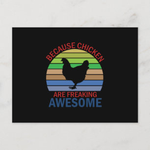 Cartão Postal Frango Arte Frangos São Incrivelmente Incríveis