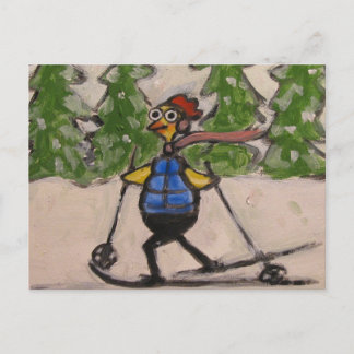 Cartão Postal Frango Entre Países