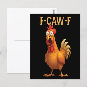 Cartão Postal Frango Funny F-Caw-F FCAWF 2025