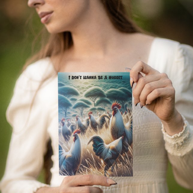 Cartão Postal Frango Livre de Roaming (Criador carregado)