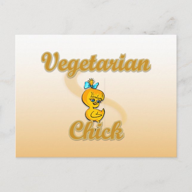 Cartão Postal Frango Vegetariano (Frente)