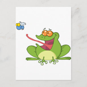 Cartão Postal Frank, o Sapo com o Buzzy.
