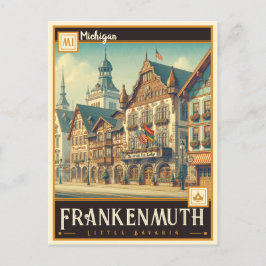 Cartão Postal Frankenmuth, Michigan | Vintage