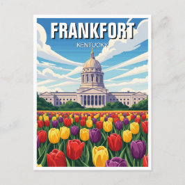 Cartão Postal Frankfort Kentucky Postcard State Capitol