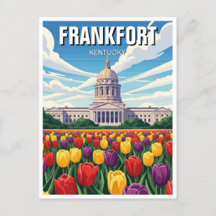 Cartão Postal Frankfort Kentucky Postcard State Capitol
