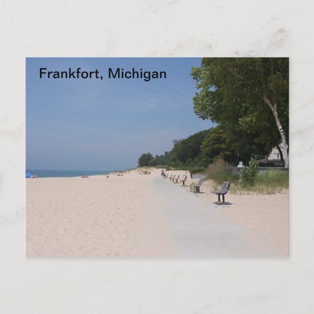 Cartão postal Frankfort Michigan Lakeshore (Frente)