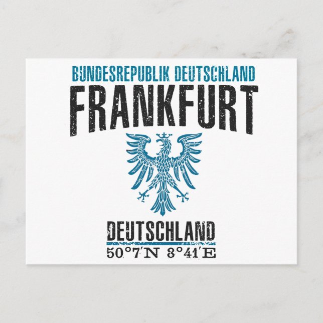 Cartão Postal Frankfurt (Frente)