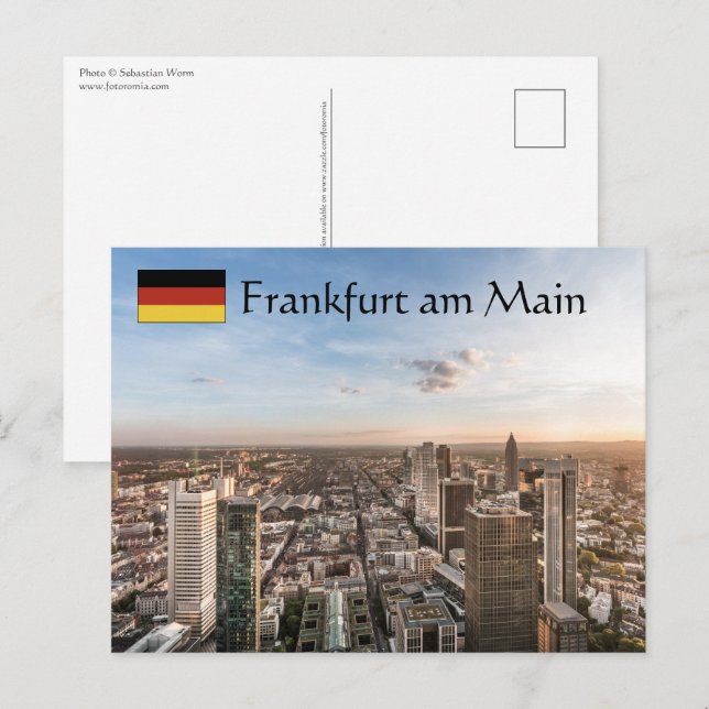 Cartão Postal Frankfurt Alemanha (Frente/Verso)