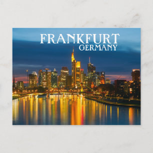 Cartão Postal Frankfurt Alemanha
