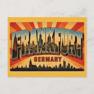 Cartão Postal Frankfurt Alemanha Römer