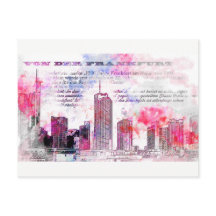 Frankfurt, Architektur - Ilustração Popart