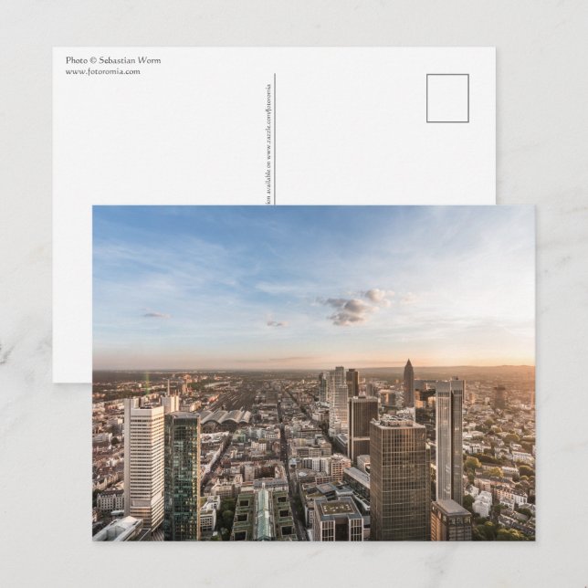 Cartão Postal Frankfurt Principal Alemanha (Frente/Verso)