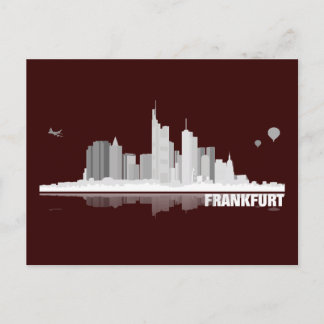Cartão Postal Frankfurt Skyline Postkarte