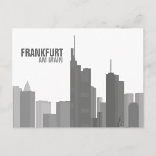Cartão Postal Frankfurt Skyline - Postkarte / Grußkarte