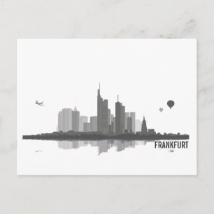 Cartão Postal Frankfurt Skyline - Postkarte / Grußkarte
