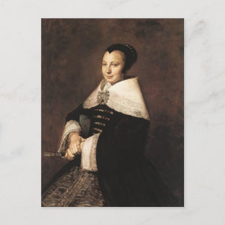 Cartão Postal Frans Hals - Retrato de uma mulher sentada com um