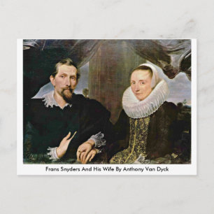 Cartão Postal Frans Snyders E Sua Esposa Por Anthony Van Dyck