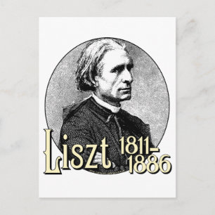 Cartão Postal Franz Liszt