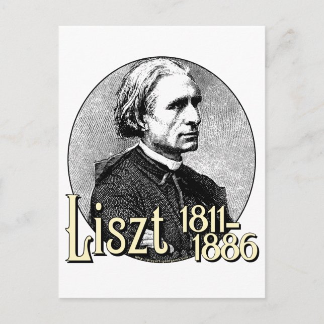 Cartão Postal Franz Liszt (Frente)