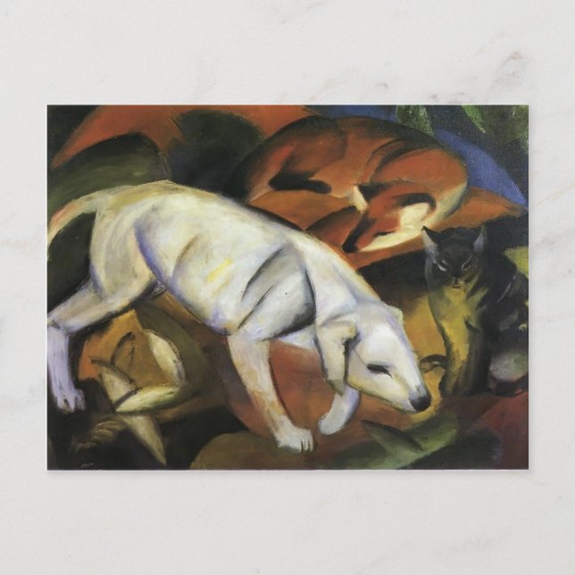 Cartão Postal Franz Marc- A Dog (Frente)