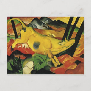 Cartão Postal Franz Marc- A Vaca Amarela