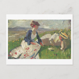 Cartão Postal Franz Marc - Duas Mulheres na Montanha 1906 Mulher