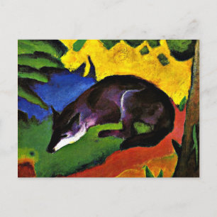 Cartão Postal Franz Marc - Raposa Azul