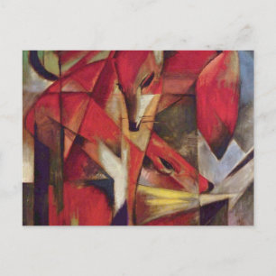 Cartão Postal Franz Marc - Raposas