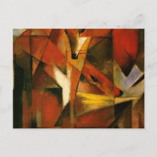 Cartão Postal Franz Marc - Raposas