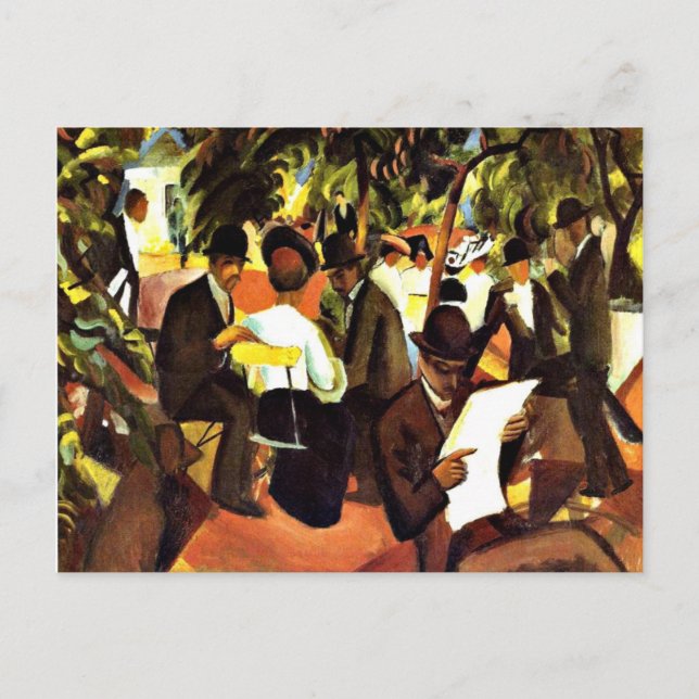 Cartão Postal Franz Marc - Restaurante do Jardim (Frente)