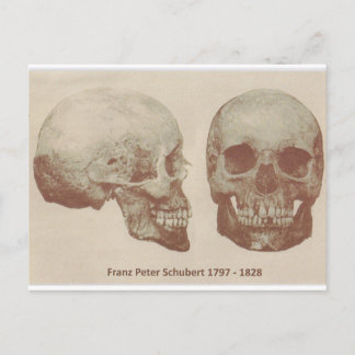 Cartão Postal Franz Schubert de Exumação de 1888