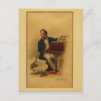 Cartão Postal Franz Schubert por Julius Schmid