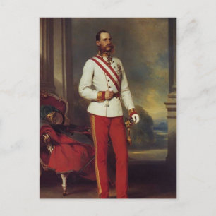 Cartão Postal Franz Winterhalter- Imperador Austríaco & Maria Te