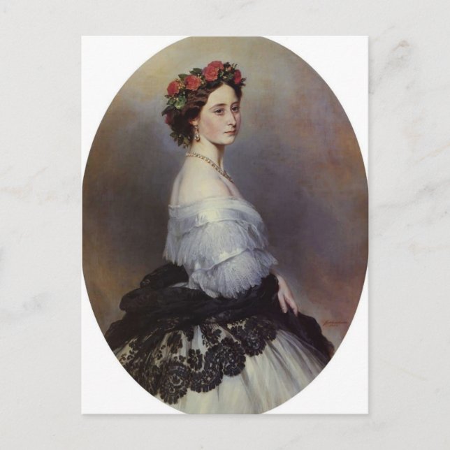 Cartão Postal Franz Xaver Winterhalter- Princesa Alice da Inglat (Frente)