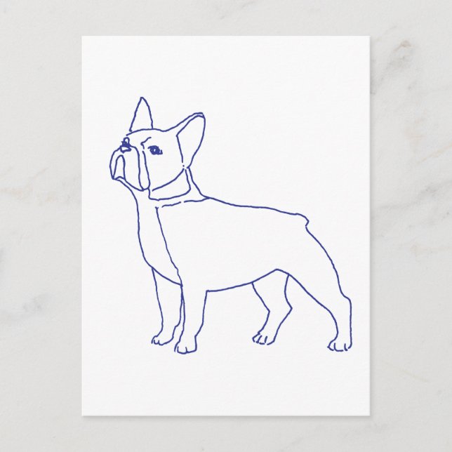 Cartão Postal Französische Bulldogge (Frente)
