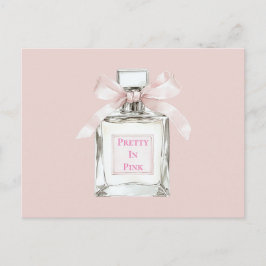 Cartão Postal Frasco de Perfume Arco Bege Pretty in Pink