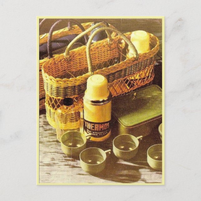 Cartão Postal Frasco de publicidade da Vintage (Frente)