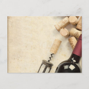 Cartão Postal Frasco de vinho