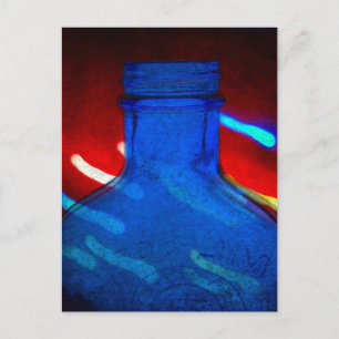 Cartão Postal Frasco para cima