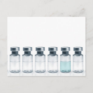 Cartão Postal Frascos para injetáveis contendo o medicamento par